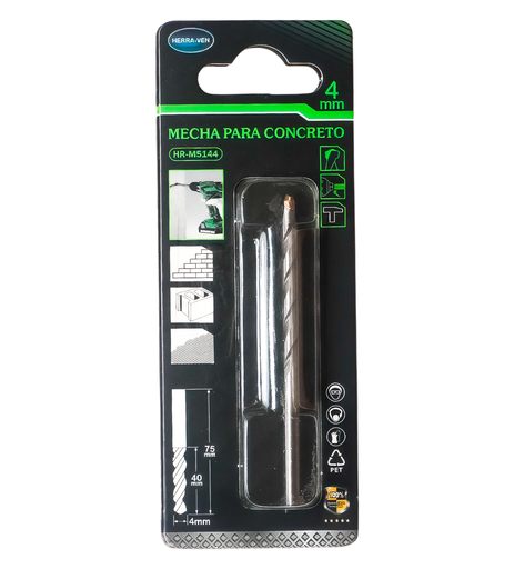 [HR-M5144] HERRA-VEN MECHA PARA CONCRETO 4MM