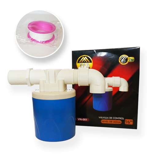 [VN-001] VALVULA FLOTANTE HORIZONTAL DE 1/2” CONTROL NIVEL DE AGUA