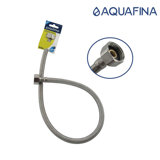 [A-RTS60-F1-2XF1-2] AQUAFINA MANGUERA FLEXIBLE DE ACERO INOXIDABLE F 1/2XF1/2