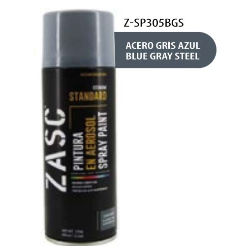 [Z-SP305BGS] ZASC PINTURA SPRAY ACERO GRIS AZUL 400ML