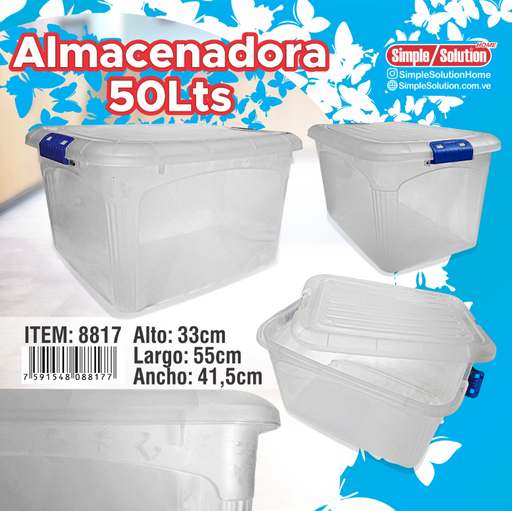 [8817] SIMPLE SOLUTION CONTENEDOR DE 50 LTS