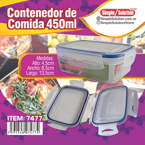 [7477] SIMPLE SOLUTION CONTENEDOR DE COMIDA 450ML