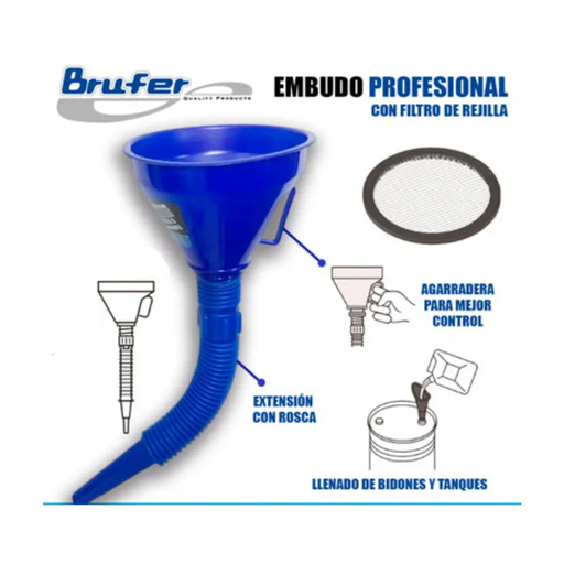 [52333] BRUFER EMBUDO PROFESIONAL  C/FILTRO 160MM