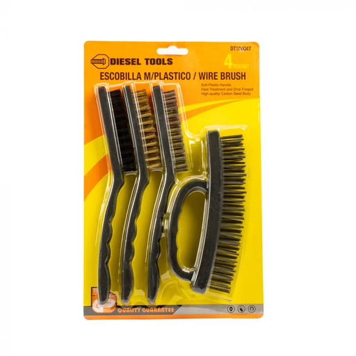 [DT100047] DIESEL TOOLS CEPILLO NDE ALAMBRE 4 PCS