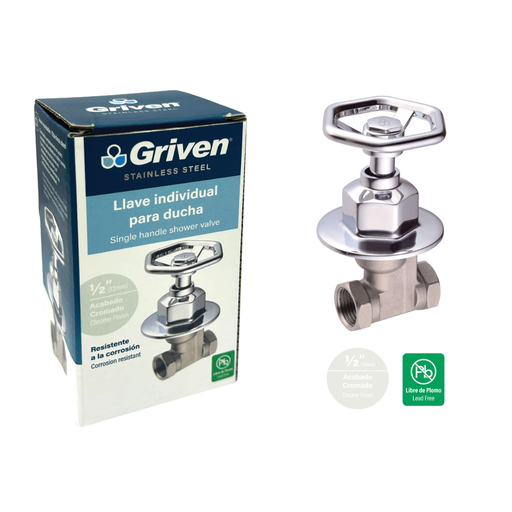 [GVS-WA-5C] GRIVEN LLAVE PARA DUCHA INDIVIDUAL X 1/2